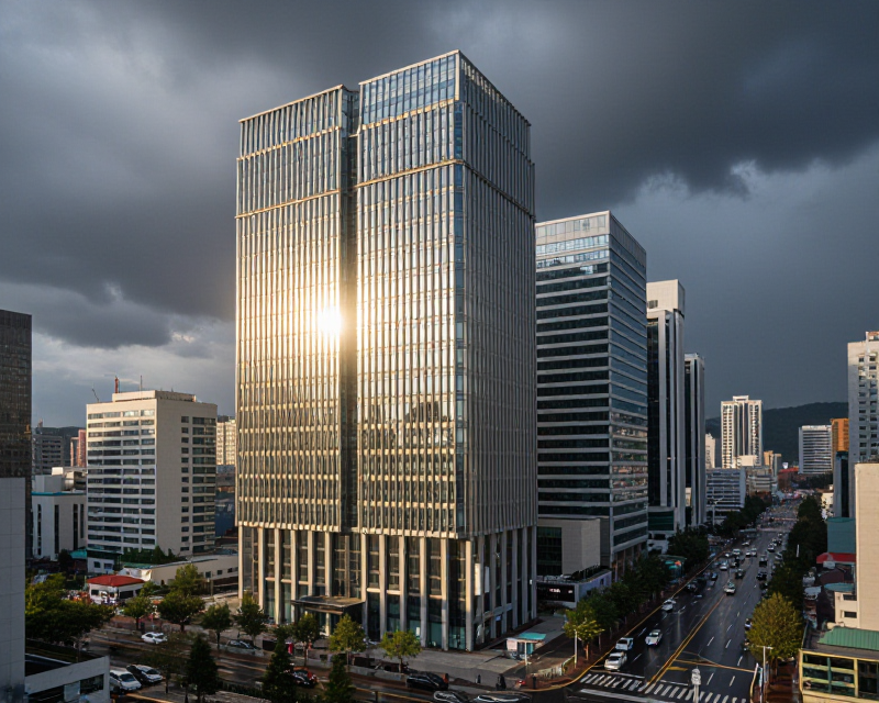 Korean Urban Weather Scene