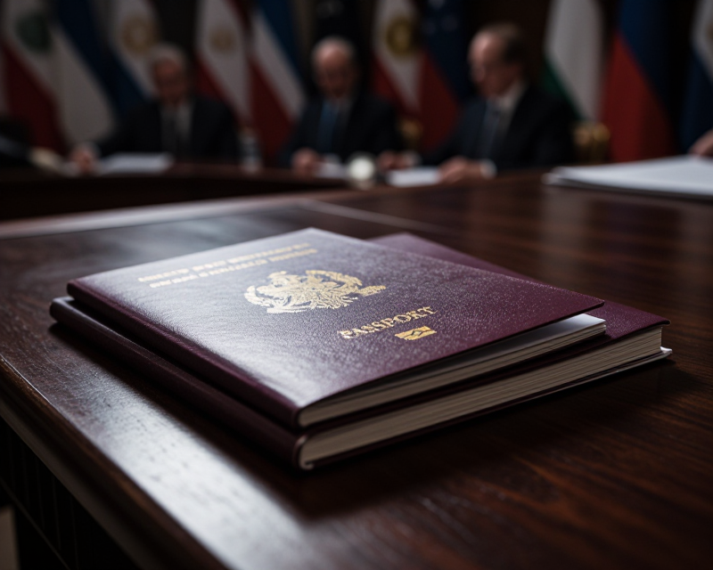 Diplomatic Agreement Symbolism