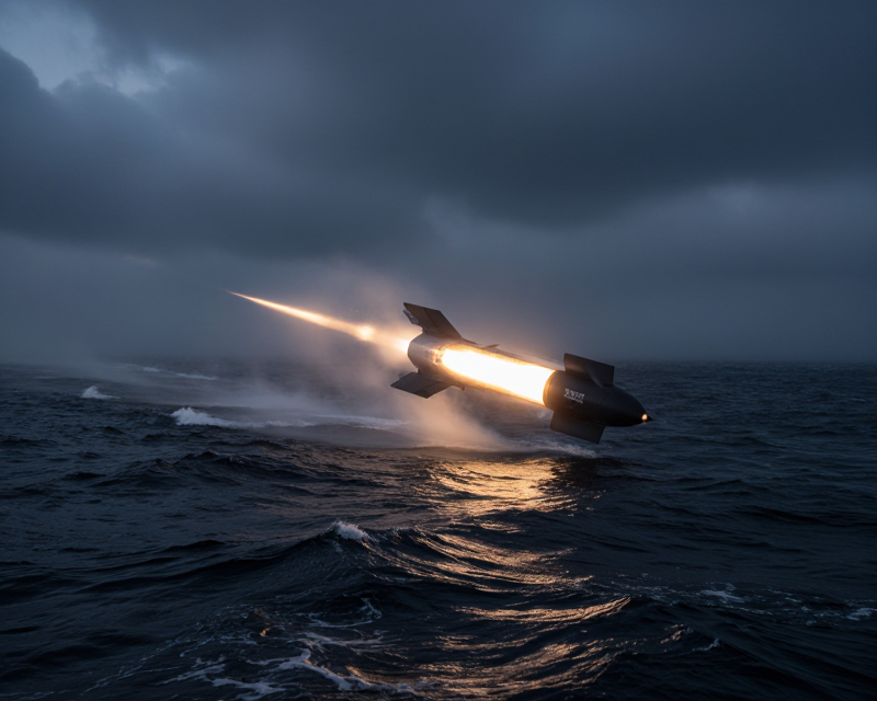 Hypersonic Missile Launch Scene