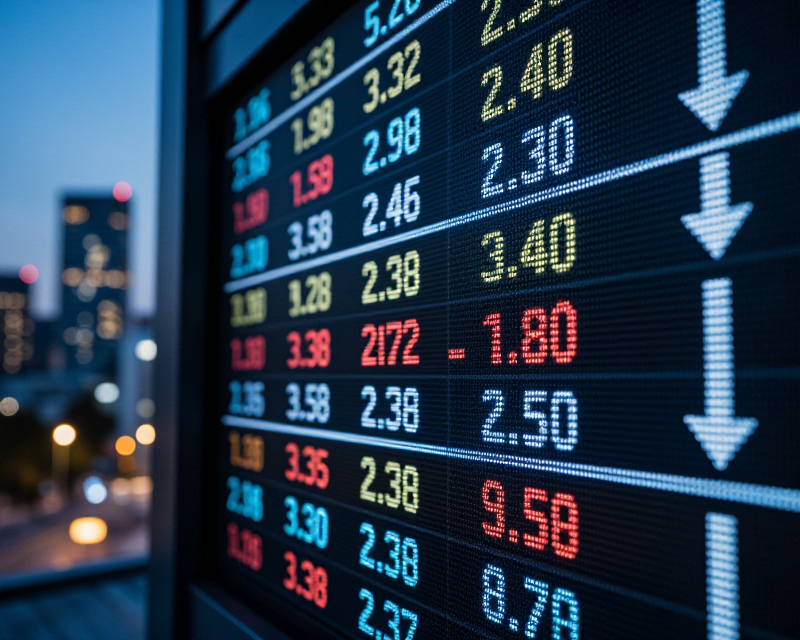 Stock Market Decline Concept