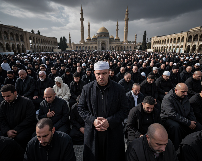 Solemn Funeral Atmosphere