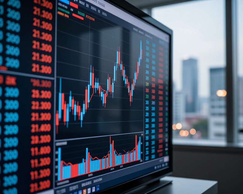 Digital Stock Market Display