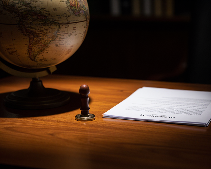 Symbolic representation of diplomatic restraint